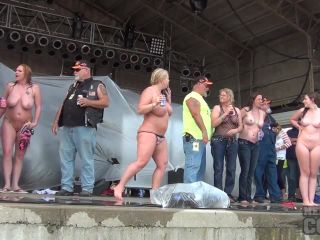 Abate Of Iowa 2015 Thursday Finalist Hot Chick Stripping Contest At The Freedom Rally Public-6