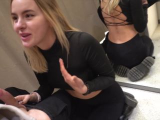 porn clip 36 russian blonde anal porn MiraDavid - Babe Gets Public Risky Blowjob In Fitting Room - Close To Be Caught , amateur on hardcore porn-7