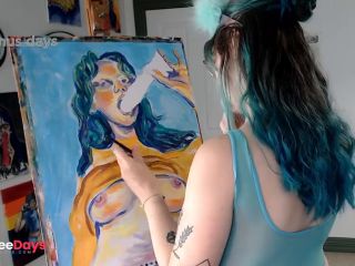 [GetFreeDays.com] A very naughty self portrait painting Sex Clip January 2023-7