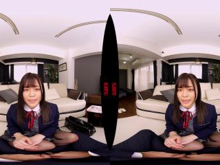 (VR) VRVR-102 HQ超高画質！「先生って、ホントに変態さんですわね…」インテリ生徒が僕を丁寧淫語でオナニーサポート！黒パンスト穿いた美脚で足コキ/尻コキ/濃厚フェラ/素股/相互オナニー！自ら愛液まみれの優秀マ○コに騎乗位挿入すると敏感すぎて何度も痙攣絶頂！奏音かのん!!!-4