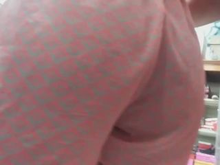Visible thong through latina's pink outfit-7