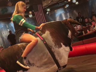 CandidCreeps 766 Mechanical Bull Fail Booty Shorts Ass Cheeks-0