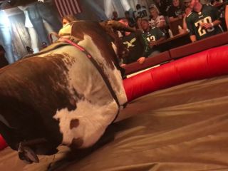 CandidCreeps 766 Mechanical Bull Fail Booty Shorts Ass Cheeks-9