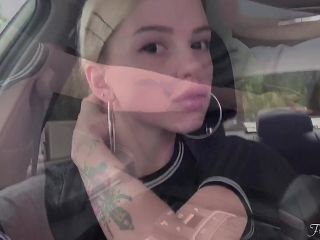 Cute GirlSucking In Car, Oral Creampie, Swallow Cum  Freya Stein 1080p-1