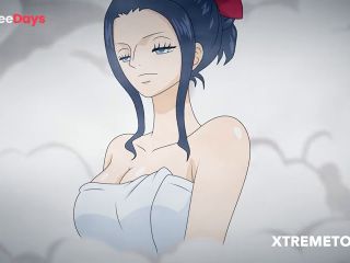 [GetFreeDays.com] Nami and Robin fuck in the Wano Kuni hot springs hidden from the men. Adult Clip May 2023-0