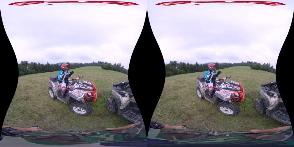 Busty Quad Biker In VR Porn