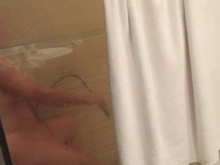 Caught wife masturbating with jet water in the shower-4