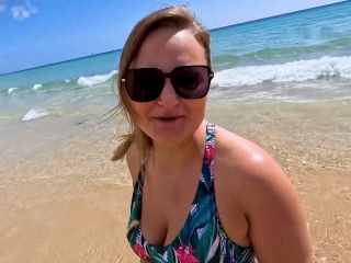 Lina Mila - SPERMAFRESSE AM STRAND - PUBLIC SEX - Alles voll mit SAND und WICHSE 1080P - Amateur-0