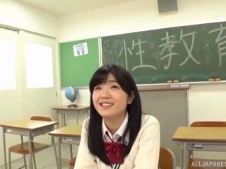 Awesome Japanese schoolgirl turns wild once feeling the cock  Video  Online-3