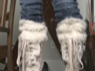 online porn video 35 Shoejob white boots on hardcore porn pregnant anal casting-9