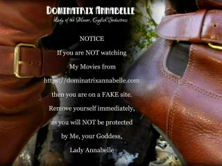 Dominatrix Annabelle – Brown Dirty Boots! - Dirty talk and masturbation instructions-9