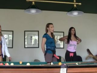 xxx video clip 5 Strapon fucked by the pooltable FFFM on strap on fat fisting porn-0