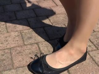 Public feet – SWEATY STINKY NYLON FEET, dylan ryder femdom on public -0