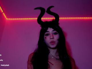 MollyKelt - Halloween witch of dicks got cum in mouth-0
