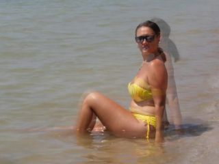Yellow Bikini On The Beach-3