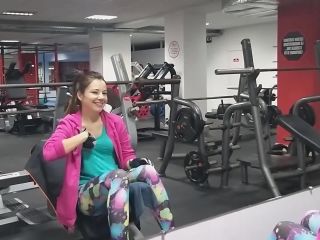 My Wife SexyDreamsRisky PUSSY n BUTT PLUG Flashing at Public GYM# Special SEXY Leggings # Part 2-2