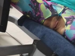 My Wife SexyDreamsRisky PUSSY n BUTT PLUG Flashing at Public GYM# Special SEXY Leggings # Part 2-5