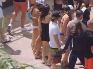 Insane amount of hot girls on beach party Voyeur!-4