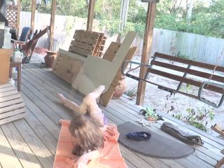 ManyVids.com - Princess Bambie Aka Carissa Nicole - Backyard Yoga And Play Skinny!-1