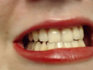 online xxx clip 40 Bright red findom mouth | teeth | femdom porn throat fetish-4