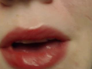 online xxx clip 40 Bright red findom mouth | teeth | femdom porn throat fetish-5