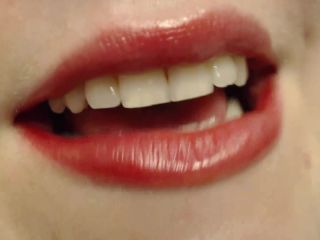 online xxx clip 40 Bright red findom mouth | teeth | femdom porn throat fetish-9