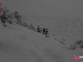 [GetFreeDays.com] walk in knee-high snow in southern california during blizzard and cum in the cold Sex Clip July 2023-1