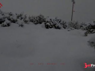 [GetFreeDays.com] walk in knee-high snow in southern california during blizzard and cum in the cold Sex Clip July 2023-2