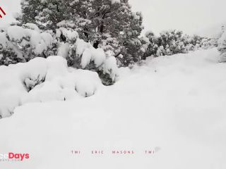 [GetFreeDays.com] walk in knee-high snow in southern california during blizzard and cum in the cold Sex Clip July 2023-3