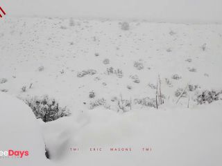 [GetFreeDays.com] walk in knee-high snow in southern california during blizzard and cum in the cold Sex Clip July 2023-6