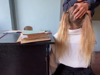 Real Teacher Fucks School Girl In Classroom-9