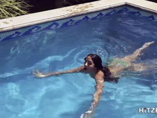 Julia De Lucia - Dripping wet pool session with sun milk from the ball ...-0