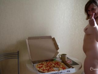 My first nude pizza delivery dare Oxana Shy-9