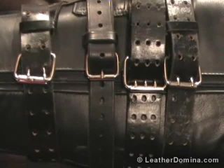 Leather Session Video 437 - Leather Mistress Linda and Leather slave-8
