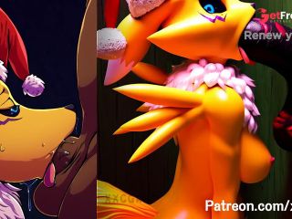 [GetFreeDays.com] DigiMon Hentai -   Renamon Super Big Tits Merry Christmas SEX Adult Leak March 2023-8