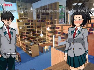 [GetFreeDays.com] RECEIVING A HANDJOB FROM MOMO YAOYOROZU IN THE LIBRARY - RE HERO ACADEMY Sex Film June 2023-9