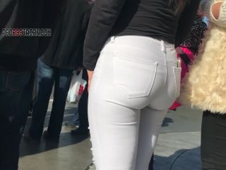 CandidCreeps 651 Strp White Jeans Perfect Ass Culo Booty Cand-3