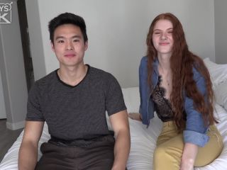 Ripped Jock Charlie Tran Fucks Red Head Beauty Jane Rogers Asian!-0