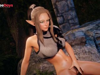 [GetFreeDays.com] The elf girl masturbates in the forest, enticing me Sex Leak May 2023-5