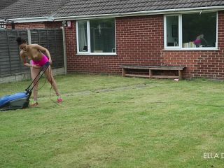 EllaDearest Topless Lawn Mowing - Voyeur Cams-3