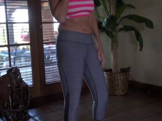 Jodi West in Yoga Pants And Heels Handjob-0