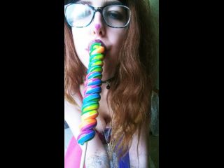 online clip 18 Clowny Slut In Nylons Blows Huge Lollipop on blowjob porn xxx sex porn amateur-0