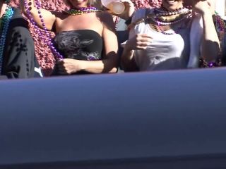 Mardi Gras Chicks Flashing in the Streets Public!-2