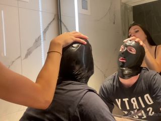 Only Fans: Mistresslhush August 30 2023 Strap On Fucking My Caged Gimp Slave Hard Over The Sink Making Him Watch How - Mistresslhush-1