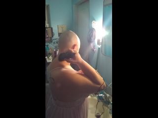 Sexy bald girl smooth headshave Milf-0