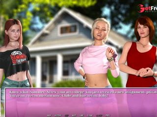 [GetFreeDays.com] SUMMER IN THE CITY 1  Lesbian Visual Novel Gameplay HD Porn Stream June 2023-4