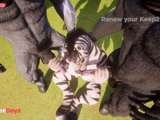 [GetFreeDays.com] Curvy Furry Zebra Monster Cock Double Penetration Yiff Threesome Porn Film March 2023-1