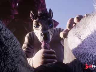 [GetFreeDays.com] Curvy Furry Zebra Monster Cock Double Penetration Yiff Threesome Porn Film March 2023-4