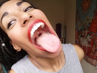 My big mouth and fat tongue black GoldenLace-6