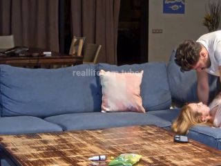 Reallifecam - Sara And Boyfriend Have Quick Missionary And Doggy Style And Cum On Body On The Sofa 27.06.2024 - SD 690P-1